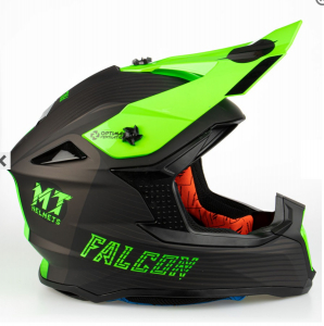 MT Falcon (XS) System D6, matta musta/fluo. Vihreä