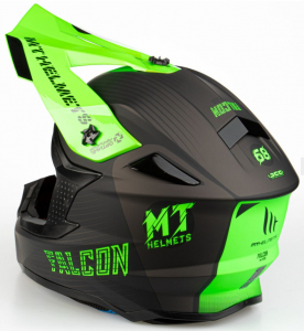 MT Falcon (XL) System D6, matta musta/fluo. Vihreä