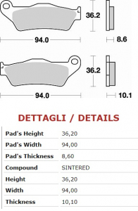 BRAKING JARRUPALA SINTER TAKA (CM56)