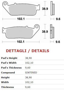 BRAKING JARRUPALA SINTER TAKA (CM56) SBS630LS