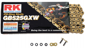 RK KETJU GB525GXW-112  GOLD / CARBON ALLOY STEEL