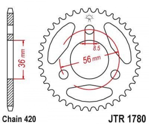 JR 50 TAKARATAS OEM 28P (420) JTR1780.28