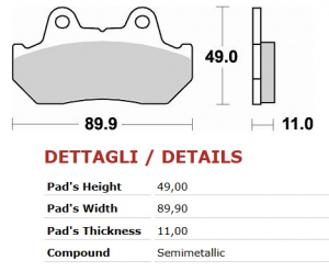 BRAKING JARRUPALA SEMI METALLIC (FDB244P)