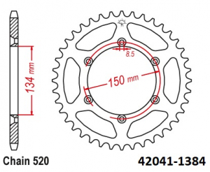 TAKARATAS OEM,49T KDX200-EA (JTR460.49)