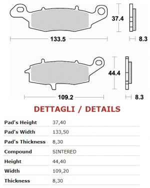 BRAKING JARRUPALA SINTER (CM55) FDB2049P